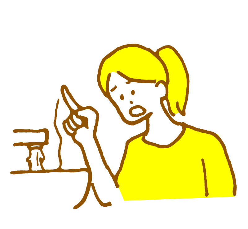コンタクトを流してしまった！お金がないのに、また買わなければいけないのイメージ
